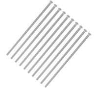 IWOWHERO Tornillos Planos de Acero Inoxidable M4x150 10 Pcs, Tornillos Largos para Placa de Pared y Tapa de Salida, Autorroscantes para Plástico y Chapa Metálica, Uso Eléctrico y Montaje