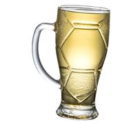 IWOWHERO Vaso de Cerveza de Vidrio Transparente para Hogar y Fiestas Taza Grande para Eventos Deportivos y Reuniones Reutilizable Rebabas para Cerveza y Bebidas Alcohólicas