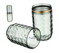 IWOWHERO Vaso para Enjuague Bucal y Porta Cepillo de Dientes Portátil Doble Función Taza de Viaje Ligera y Estuche Reutilizable para Almacenamiento de Pasta Dental y Artículos