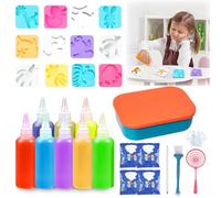 IWTBNOA Kids Aqua Gelz Set, Magic Water Elf 3D, Aqua Gelz Creative Set, Magic Agua Niños Juguetes Océano, Juego de Juguetes Mágicos 3D de Geles para Niños Niñas, Juguetes Educativos Niños Regalo