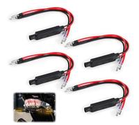 iwui 4 Piezas Resistencias de Carga LED para Motocicleta | DC 12V 10W Resistencia Motocicleta LED Señal de Giro para Moto cicleta Controlador de Flash de Error de Corrección de Luz