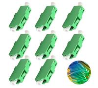 iwui Adaptador de Fibra Óptica LC/APC Monomodo Simplex (Pack de 8) - Conectores de Alta Precisión para Cableado de Red, FTTH, FTTB, LAN, WAN