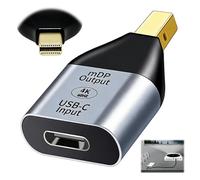 iwui Adaptador USB C a Mini DisplayPort 4K 60Hz, USB Tipo C Hembra a Mini DP Macho para Monitor y HDTV, Compatible con Portátil y Teléfono con USB-C, Duplicación de Pantalla y Ampliación de Monitor