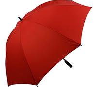 iX-brella Full-Fiber - Paraguas de golf XXL (130 cm, ligero, resistente a las tormentas con mango suave), rojo oscuro, 130 cm, Paraguas de golf XXL