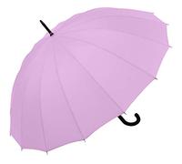 iX-brella Long - Paraguas de alta calidad 16 piezas con automático resistente a las tormentas, Color lila claro., 100 cm, Paraguas automático
