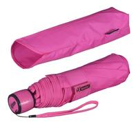 iX-brella Mini Ultra Light - Paraguas de bolsillo para mujer con gran techo - extra ligero, rosa neón, 100 cm, Abrebotellas de mano