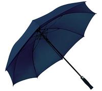 iX-brella Paraguas automático XXL de fibra de vidrio - Negro, Azul oscuro, 132 cm, Sombrilla de golf XXL