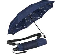 iX-brella Paraguas de bolsillo XXL con bandolera, Astro cielo estrellado, 115 cm