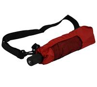 iX-brella Paraguas de trekking XXL con bandolera, rojo oscuro, 115 cm, Paraguas de bolsillo XXL