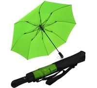 iX-brella Paraguas plegable XXL de fibra de vidrio de 124 cm con automático, verde neón, 124 cm