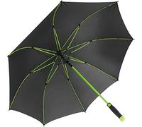 iX-brella Paraguas XXL de fibra de vidrio para golf, automático, color negro, verde, 132 cm, Paraguas de golf XXL
