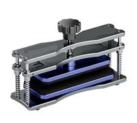 IX16 - Separador de pantalla de teléfono, molde de retención de presión de rotación de 360° para pantalla curvada, soporte curvado de llenado y pegado de pantalla de teléfono móvil, herramienta de