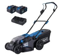 IXES 20V Cortacésped de batería BC-MP430-X Set XL2 (20 V, 2 baterías, 4 Ah, Ancho de corte: 430 mm)