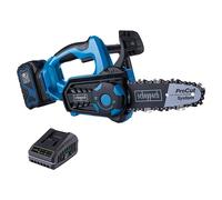 Scheppach BC-TCS200-X Motosierra Inalámbrica Set L con Cadena 20 cm, Batería 4 Ah y Cargador 2.4 A