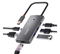 IXEVER Hub USB C, 6 en 1 USB tipo C con GLAN