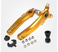 IXF Bielas para bicicleta de montaña, 170 mm, 104 BCD con kit de soporte inferior y pernos de cadena para bicicleta MTB BMX de carretera, compatible con Shimano, FSA, Gaint (dorado)