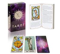 IXIGER Baraja de cartas de tarot con guía, 78 cartas de tarot clásicas, barajas de cartas de tarot riginal para principiantes y expertos, juego de cartas de contar futuro.