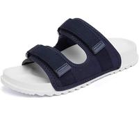 IXII Zapatillas para Diabéticos Sandalias Planas Cómodas Chanclas Anchas, Ligeras Y Transpirables con Soporte para El Arco del Pie Verano Antideslizante Zapatos De Playa-Blue||39EU