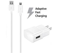 Ixir compatible con Samsung Galaxy S6Active Cargador rápido Micro USB 2.0 Kit de cable - Cargador de pared rápido + cable