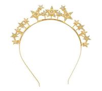 Ixkbiced Diadema vintage para novia, accesorio de fiesta, impresionante corona llamativa, diadema, estilo coreano, para novias