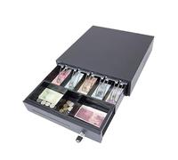 IXMLDAXD Caja de supermercado, Organizador de Efectivo Caja Almacenamiento Dinero registradora Comercial Sistema POS electrónico(Noir)