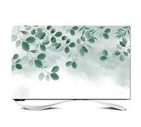 IXMLDAXD cubierta de televisión, Funda de TV tela suave for interiores, antipolvo, con estampado 3D hojas y flores. Impermeable(A,80in(188x110cm))
