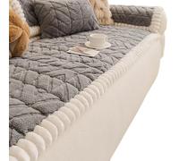 IXMLDAXD El sofá, 1 Pieza, Fundas Antideslizantes for sofá de 2-3 Cojines, Almohadillas Gruesas(Grey,90x240cm)