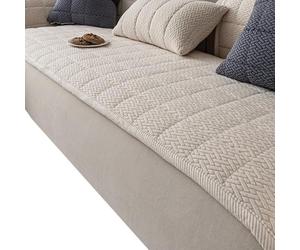 IXMLDAXD El sofá, Funda for Asiento de Perro, Fundas Antideslizantes for sofá 3 plazas, for, Almohadillas Gruesas, aptas for Mascotas(Beige,70x180cm)