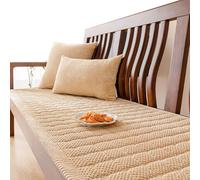 IXMLDAXD El sofá, Funda for sofá de 2-3 Cojines, Antideslizante, 1 Unidad(Brown B,55cmx55cm)