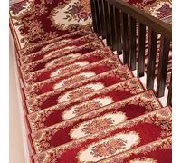 IXMLDAXD escaleras de escaleras, Alfombras Antideslizantes for escaleras, rectangulares Autoadhesivas de 10 x 30 Pulgadas, Ideales for niños y Perros (Paquete 5)(9)