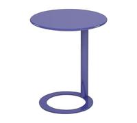 IXMLDAXD Mesa Lateral, Mesa Auxiliar metálica Elegante Que Ahorra Espacio for Sala de Estar y Dormitorio, mesita Noche contemporánea(18.9″wx22″h,Blue C)
