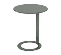 IXMLDAXD Mesa Lateral, Mesa Auxiliar metálica Elegante Que Ahorra Espacio for Sala de Estar y Dormitorio, mesita Noche contemporánea(23.6″wx29″h,Green B)