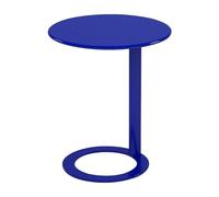 IXMLDAXD Mesa Lateral, Mesa Auxiliar metálica Elegante Que Ahorra Espacio for Sala de Estar y Dormitorio, mesita Noche contemporánea(18.9″wx27″h,Blue a)