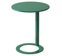 IXMLDAXD Mesa Lateral, Mesa Auxiliar metálica Elegante Que Ahorra Espacio for Sala de Estar y Dormitorio, mesita Noche contemporánea(18.9″wx22″h,Green a)
