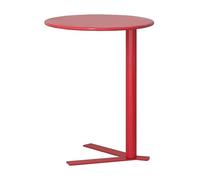 IXMLDAXD Mesa Lateral, Mesa Auxiliar Redonda Moderna y Elegante for sofá, Ideal for Sala de Estar Dormitorio(15.8″dx28.7″h,Red)