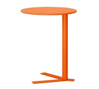 IXMLDAXD Mesa Lateral, Mesa Auxiliar Redonda Moderna y Elegante for sofá, Ideal for Sala de Estar Dormitorio(19.7″dx23.6″h,Orange)