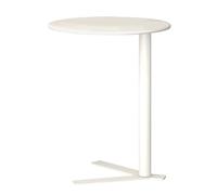 IXMLDAXD Mesa Lateral, Mesa Auxiliar Redonda Moderna y Elegante for sofá, Ideal for Sala de Estar Dormitorio(15.8″dx28.7″h,White)