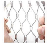 IXMLDAXD Red de Acero Inoxidable, Red de protección anticaídas 304, Valla Tejida antirrobo con conexión a presión 6 cm/2 mm, Red for jaulas Aves Corral(2x5m/6.6x16.4ft)