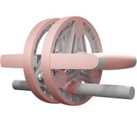 IXMLDAXD Ronda AB, Rodillo for Abdominales for Entrenamiento de Fuerza Abdominal y del Core, Equipo Gimnasio en casa Perfecto for Mujeres(Pink)