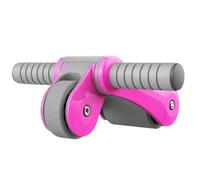 IXMLDAXD Ronda AB, Rueda Abdominal Plegable for Ejercicios Abdominales. Equipo de Entrenamiento en Gimnasio(Pink)