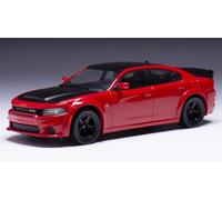 Dodge Cargador SRT Hellcat 2021 Negro Rojo Coche a Escala 1:43 ixo models
