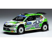 Compatible con Skoda Fabia Rally2 EVO Nº27 Lindholm/Hamalainen Rallye Estonia 1:43 IXO Models RAM863A.22