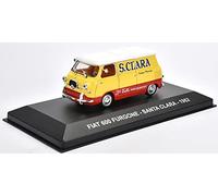 Ixo NET0033-FIAT 600 Furgoneta 1962 Agua mineral italiana Santa Clara - Escala: 1/43