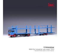 1970 Camión MAN F7 Portacoches Con Remolque Azul/Rojo 1:43 IXO Models TTRX034.22
