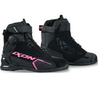 Ixon Bull 2 Zapatos impermeables para motociclismo para mujer, negro/rosa, Talla 36