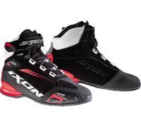 Ixon Bull WP Zapatos de motocicleta, negro-blanco-rojo, tamaño 41 para Hombres