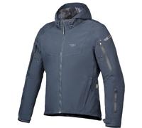 Ixon Burning Chaqueta textil de moto impermeable, Azul marino, Talla XL