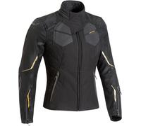 Ixon Cell Chaqueta textil de la motocicleta de las señoras, negro-plata, tamaño S para Mujer
