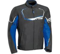 Ixon Challenge Chaqueta textil para motocicletas, negro-azul, tamaño L para Hombres