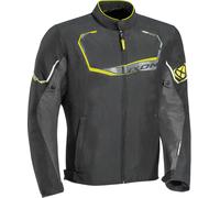 Ixon Challenge Chaqueta textil para motocicletas, negro-gris-amarillo, tamaño S para Hombres